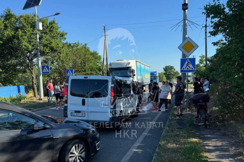 На Днепропетровщине, недалеко от Кривого Рога, состоялся стихийный митинг против мобилизации