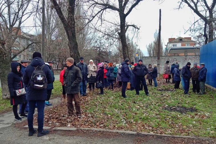 В Никополе митинговали против строительства «бетонного завода»