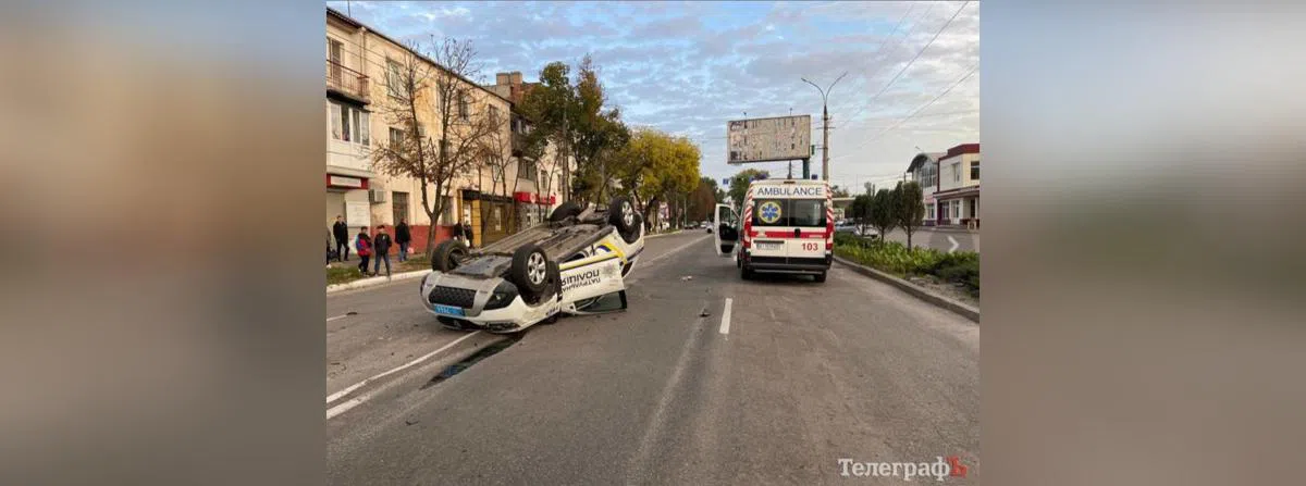 У Полтавській області сталася ДТП за участю поліціянтів: одна особа отримала поранення