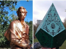 В Татарбунарах Одесской области местные жители спасают памятник Пушкину от сноса