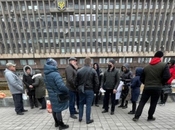 В центрі Запоріжжя мітингували представники ринку