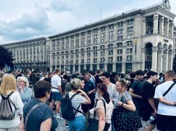 В Киеве на майдане состоялся митинг родственников пропавших без вести ВСУшников
