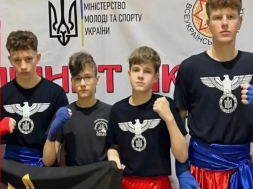 Спортсмены с орлом нацистской Германии на груди. Кто сказал, что фашизма в Украине нет?!