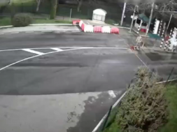 Неудачная попытка прорыва на мотоцикле через КПП на кордоне в Черновицкой области