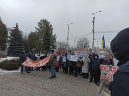 У Сумах знову мітингують колишні працівники Сумського НВО