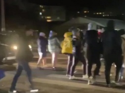 Жители пригорода Киева Вишневое перекрыли дорогу в знак протеста против отсутствия света