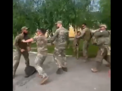 Вооружённая стычка между ВСУшникми и наёмниками