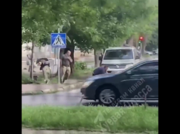 Одесса. ТЦКашники старались, но их жертвы вырвались и убежали