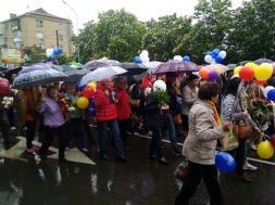 «С праздником советский народ»: в Мелитополе прошел «альтернативный» митинг ко Дню Победы