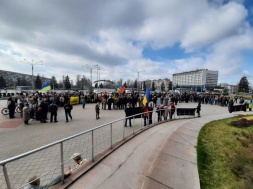 Запорожские ветераны АТО провели акцию ко Дню добровольца