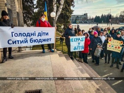 В Павлограде митинговали против подорожания питания в детсадах. Что решили депутаты?