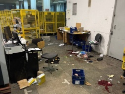 В Киеве в сортировочном центре Соломенского района произошёл взрыв посылки, адресованной за границу