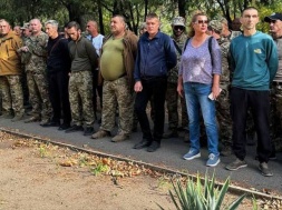 В Вознесенске военные из 187-го батальона 123-й бригады ТРО отказались выполнять приказ и вышли на митинг