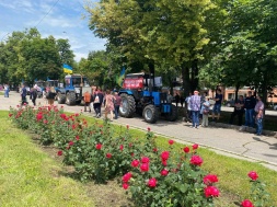 У центрі Полтави мітингують проти ринку землі