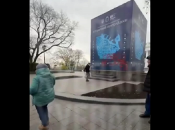 В Одессе нацики поставили дежурного возле памятника Пушкину, чтобы он не давал одесситам чтить память великого поэта