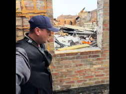 Из разрушенного по вине власти Вишнёвого даже не вывезен мусор после пожарищ