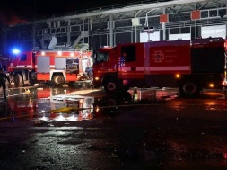 В Харькове партизаны подожгли здание «Новой Почты»