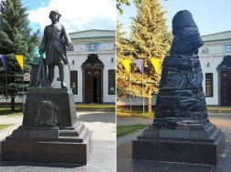 В Полтаве будут снесены монументы, воздвигнутые в XIX в честь Полтавской битвы