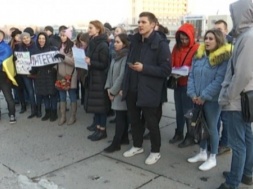 Сумские студенты снова протестовали против того, чтобы «учиться до старости»