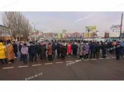 В Мелитополе полиция ищет зачинщиков митинга и тех, кто перекрывал дороги