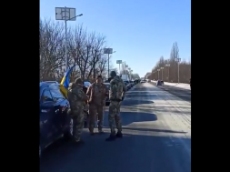 Черкасская область. Митинг ВСУшников в защиту убийцы Русинова