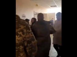 В Боярке на Киевщине ТЦКашники устроили в поликлинике сафари на инвалидов