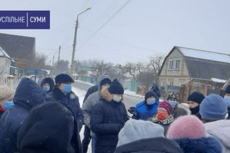 Під Сумами знову мітингували люди