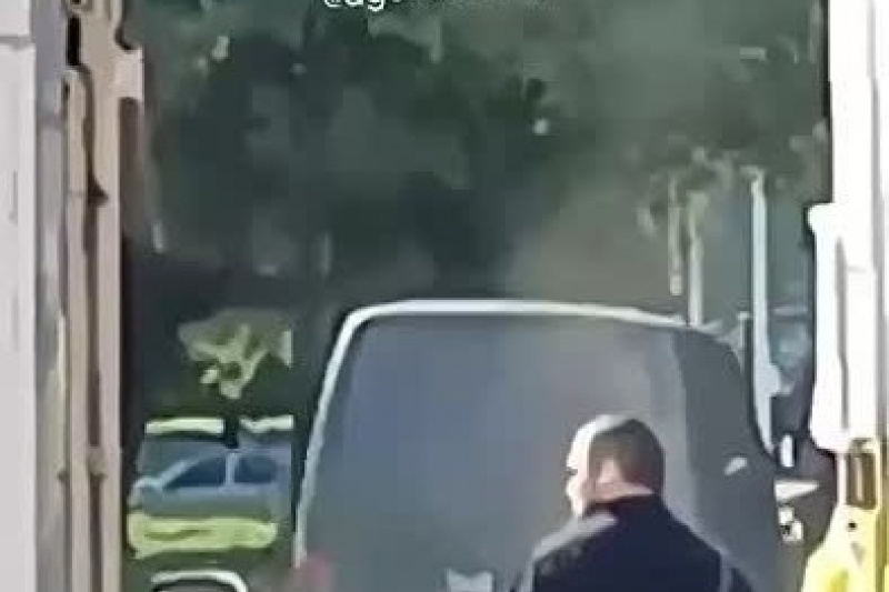 В Днепре ТЦКашники сбили велосипедиста и запаковали его в свой бус