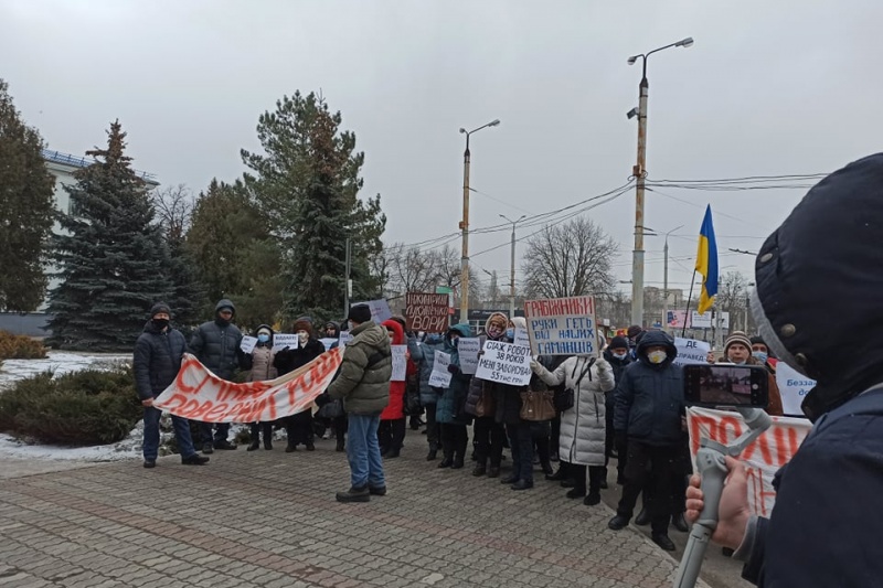 У Сумах знову мітингують колишні працівники Сумського НВО