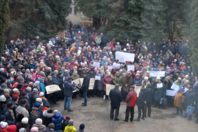 Ямпольчане протестуют против закрытия больницы