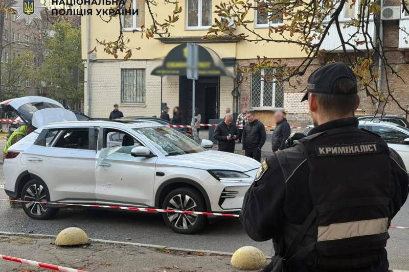 В Печерском районе Киева произошёл взрыв электромобиля