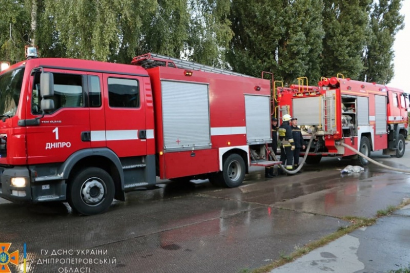 Под Днепром горело предприятие