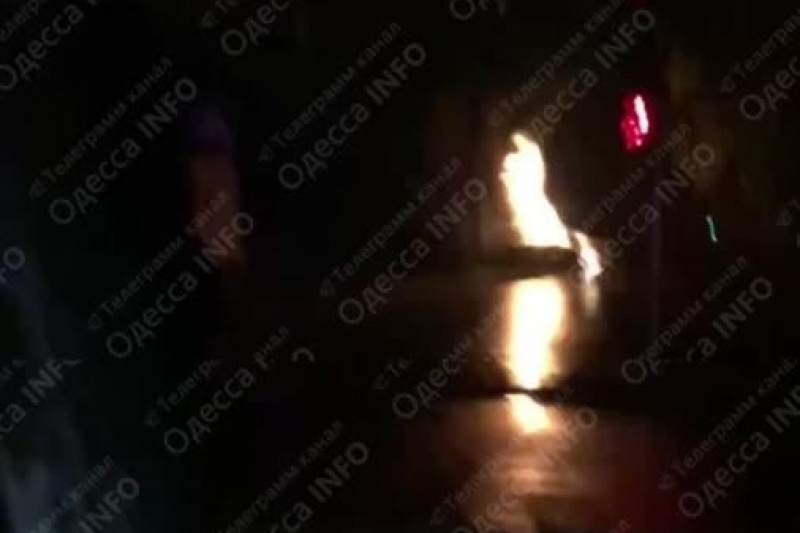 В Одессе сгорела очередная машина ВСУшников
