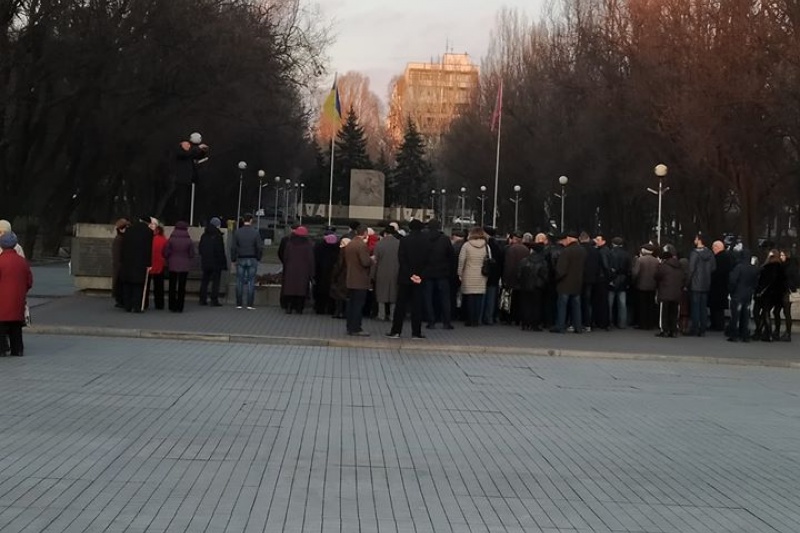 У центрі Запоріжжя співали «Катюшу»