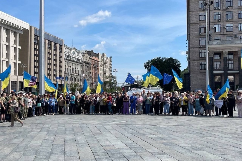 В Киеве полиция разогнала митинг ветеранов ВСУ против коррупции и за возврат пленных