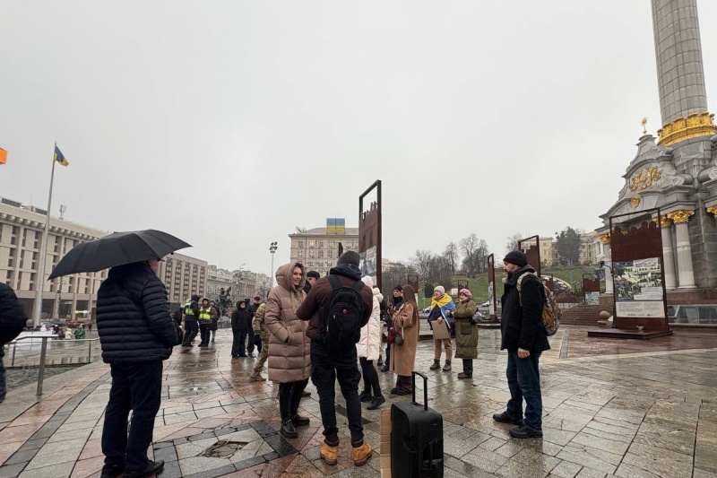 В Киеве на Майдане случился вяленький майданчик против Ермака и Зеленского