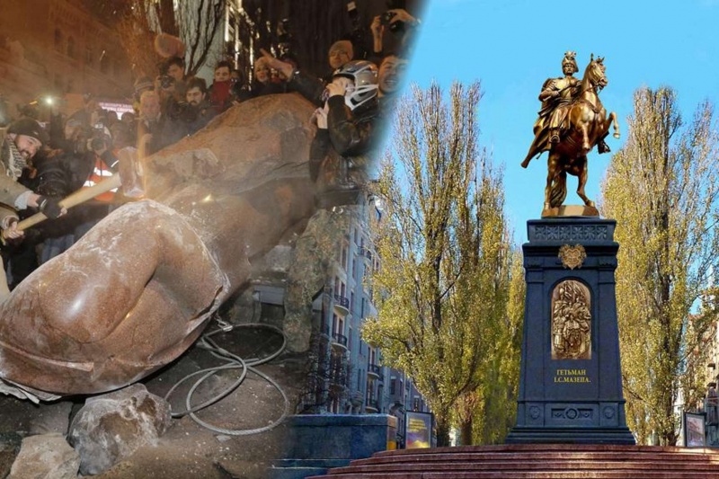 Мазепа на месте Ленина в Киеве – памятник историческому предательству