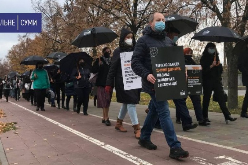У Сумах відбулася всесвітня акція проти торгівлі людьми Walk for Freedom