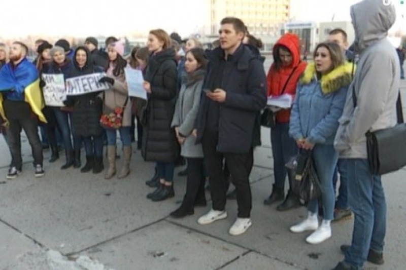 Сумские студенты снова протестовали против того, чтобы «учиться до старости»