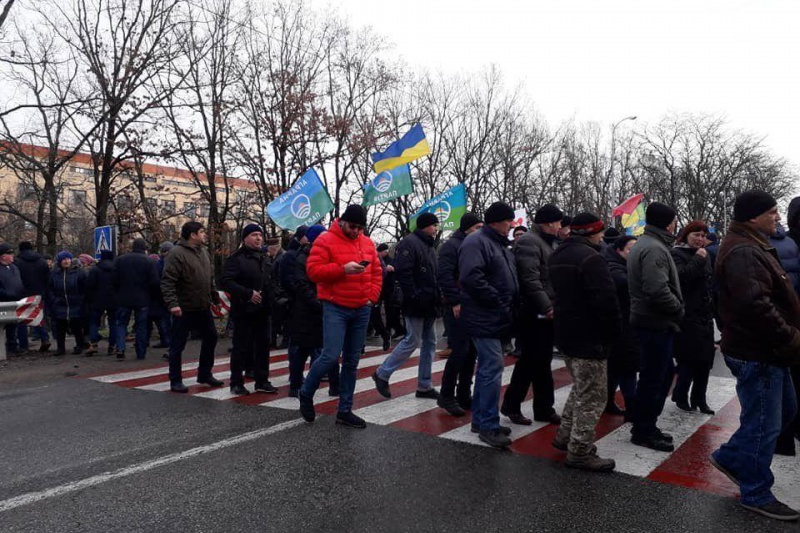 Протестующие перекрывали дорогу Запорожье — Бердянск