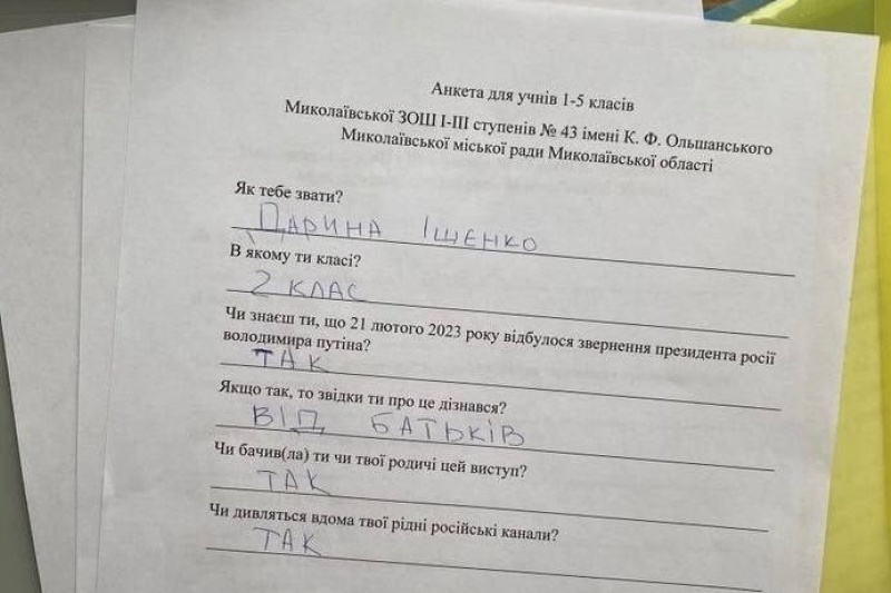 В украинских школах детей учат доносить на родителей, а на предприятиях доносят на сослуживцев