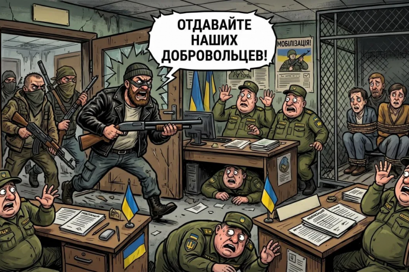 В Одесской области вооружённая группа освободила насильно мобилизованного прямо с ВЛК