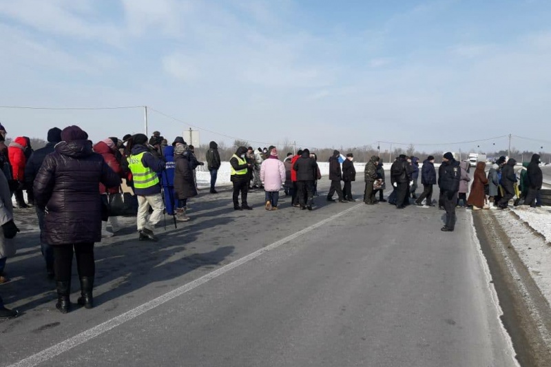 Учасники тарифних протестів перекрили трасу на Полтавщині